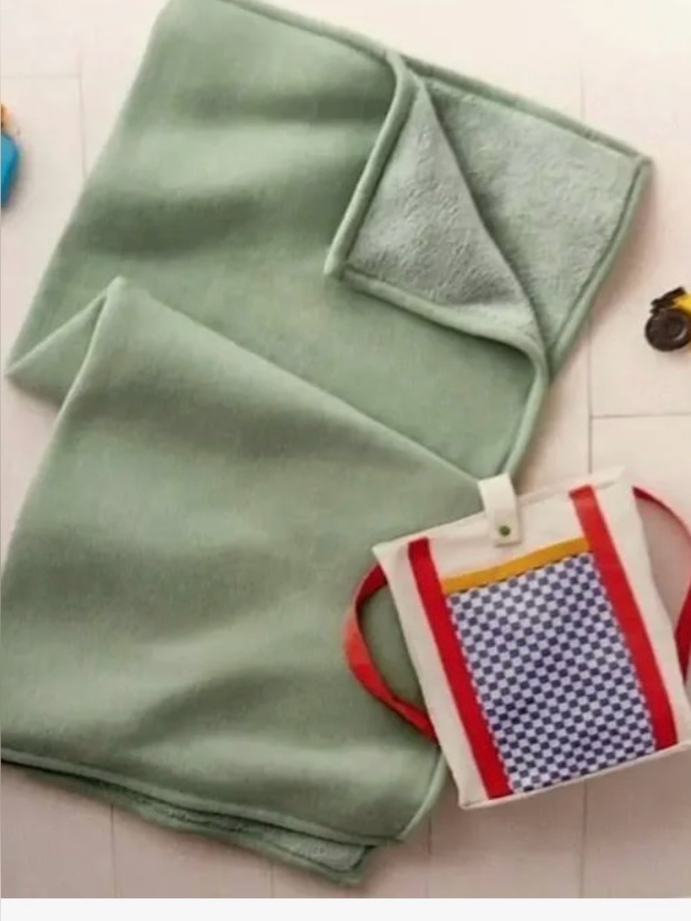 Pillowfort on the go throw blanket in a bag set